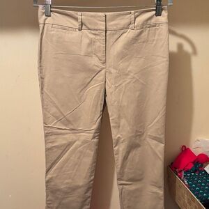 Ann Taylor Factory Beige Cropped Pants
